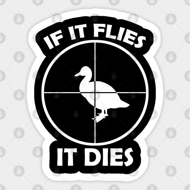 Fast Food Diet - Duck Hunting - Hunter Crosshair Sticker by Trade Theory